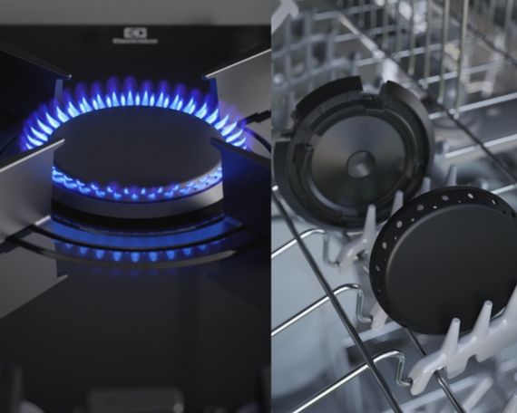 Варочная поверхность Electrolux газ на стекле KGG643753K | Зображення 7