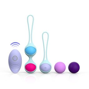 Набор разноцветных вагинальных виброшариков Every Night Toys с вибрацией и дистанционным пультом Sex Aura