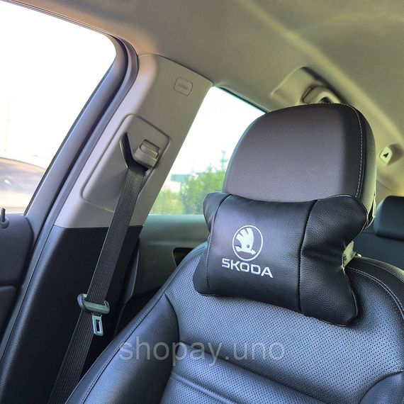Подушки на кресло в авто Skoda Шкода, Подушка на подголовник в авто Подушка для голови OF-60 | Зображення 3