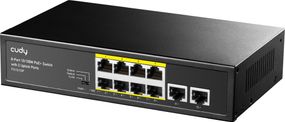 Комутатор Cudy FS1010P, 8 портовий 10/100M PoE+ Switch with 2 Uplink Ports 120W