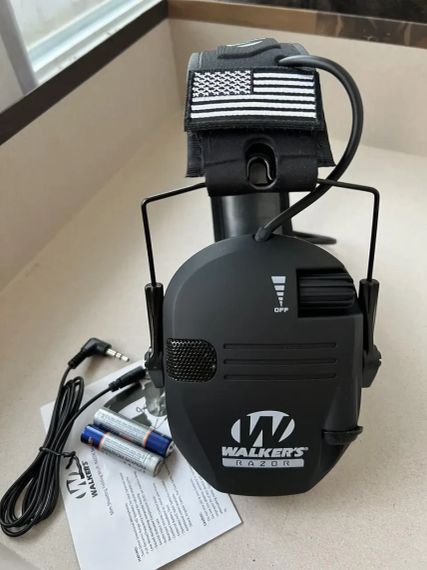 Активные наушники Walker’s Razor Balck Активные наушники для стрельбы Тактические активные наушники
