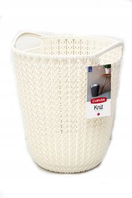 Корзина для паперів пластикова Curver (Курвер) Knit 7 л (03678) Кремовий