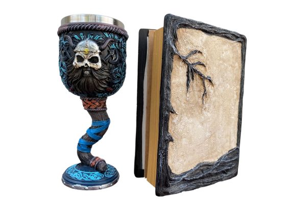 Подарунковий набір Келих 3D Молот Тора Вікінг і Блокнот 3D «Тінь Ворона» | Зображення 1