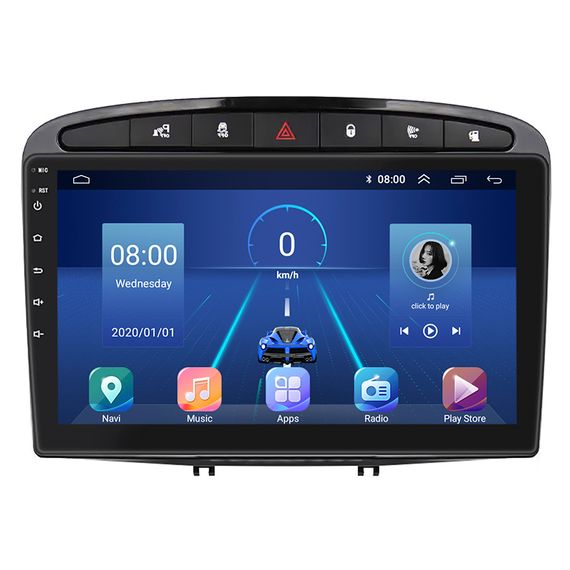 Штатна магнітола 9" Lesko для Peugeot 408 I 2012-2017 Top 4/32 4G WiFI GPS Пежо