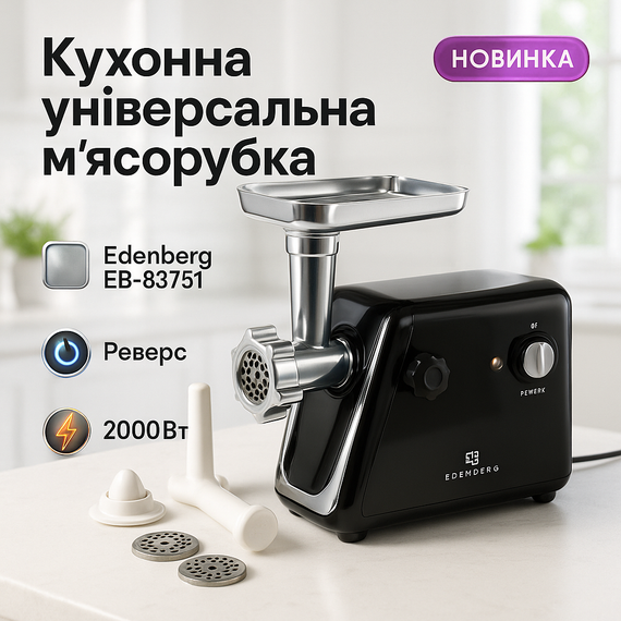 Бытовая электромясорубка для мяса с насадками, Мясорубка металлическая, Мясорубки для ресторанов OF-91