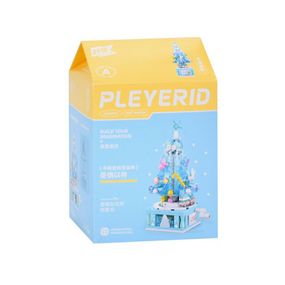 Конструктор детский Новогодняя Елочка SLUBAN M38-P8035 Синий