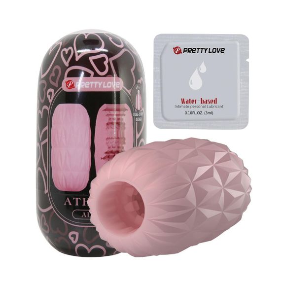 Мастурбатор яйце PRETTY LOVE Athena Alice рожевий, 11.3 x 5.9 см Sex Aura