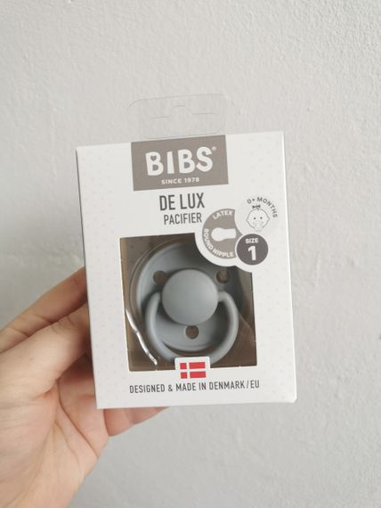 Соска Bibs De Lux 0-6 міс Latex Cloud