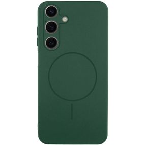 Чохол Silicone Cover Lakshmi Full Camera (AA) with Magnetic Fit для Samsung Galaxy A27 Зелений / Dark green