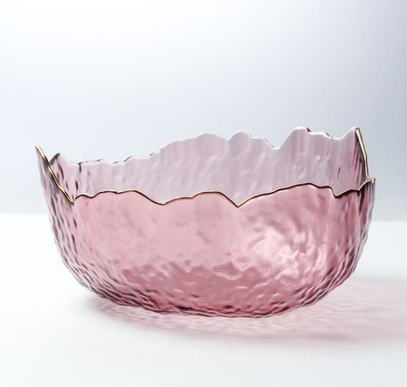 Салатник Glass 18454 20 см рожевий