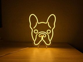 Неоновий світильник Бульдог 230х270 acr-n000026
