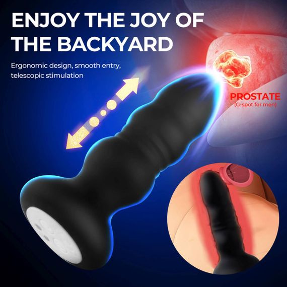 Анальная вибро пробка Lighting anal plug sexstyle | Зображення 5