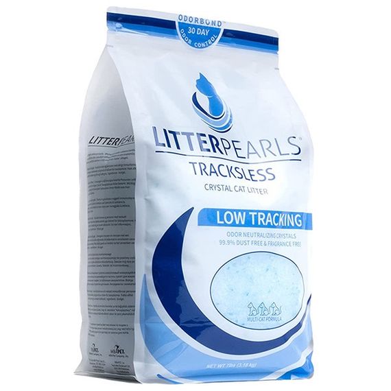 Силикагелевый наполнитель для кошачьего туалета Litter Pearls TrackLess, 7 л