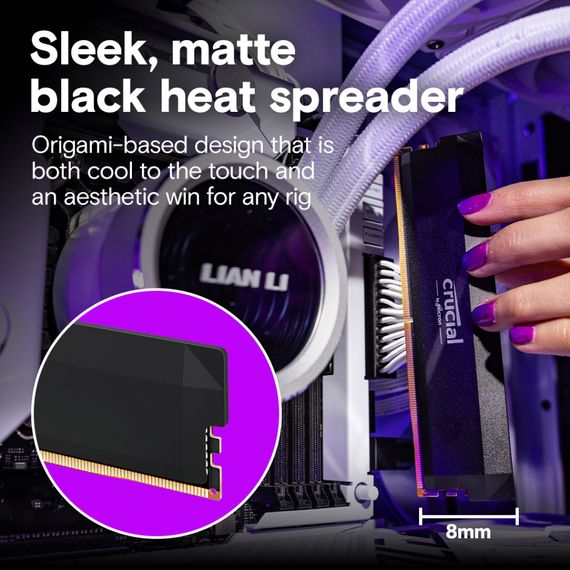 Модуль пам'яті для комп'ютера DDR5 64GB (2x32GB) 6400 MHz Micron (CP2K32G64C40U5B) | Зображення 5