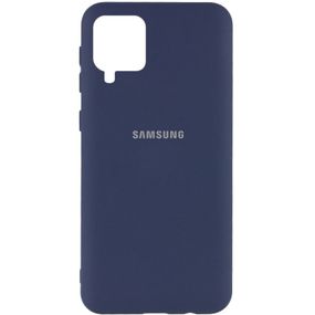 Чохол Silicone Cover Case Logo для Samsung A12 Blue