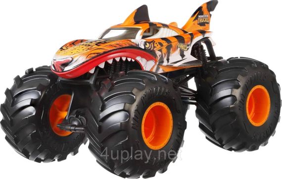 Монстр-трак Хот Вілс Тигрова акула 1:24 Оригінал Hot Wheels Monster Truck Tiger Shark | Зображення 1