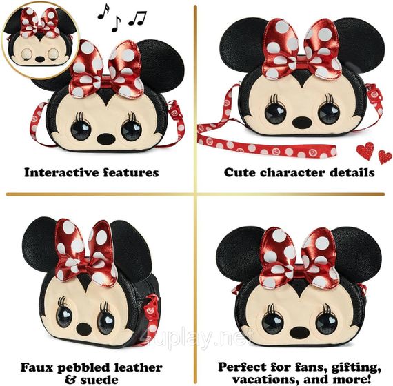Интерактивная сумочка Дисней Минни Маус Оригинал Purse Pets Disney Minnie Mouse Kids Purse | Зображення 1