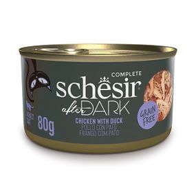 Schesir Cat After Dark Chicken With Duck вологий корм для котів з куркою та качкою 80 гр