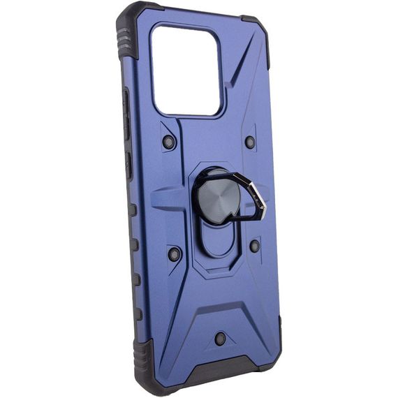 Ударопрочный чехол Pathfinder Ring для Xiaomi Redmi 10C / Poco C40 Синий / Navy | Зображення 1
