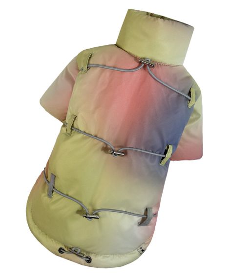 Куртка з фіксаторами тайдай жовта K-84