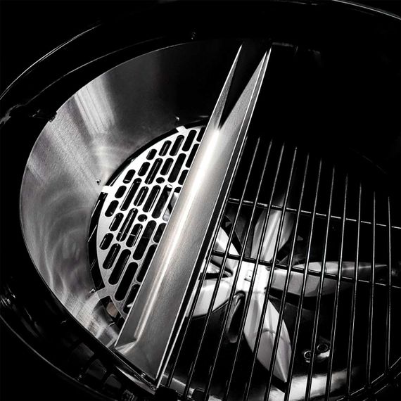 Вугільний гриль Slow and Sear Black Editionl Kettle Grill 57 см + кошик Deluxe SNS-KET-BK Код: 013614 | Зображення 7