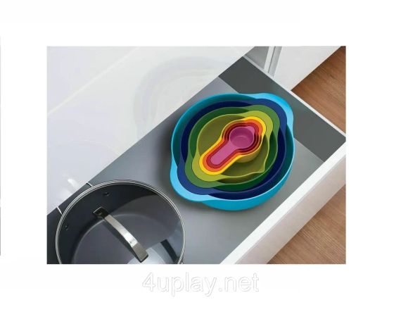 Набор мисок для приготовления пищи Joseph Joseph DUO из 8 предметов Джозеф Джозеф 40115 Оригинал | Зображення 7