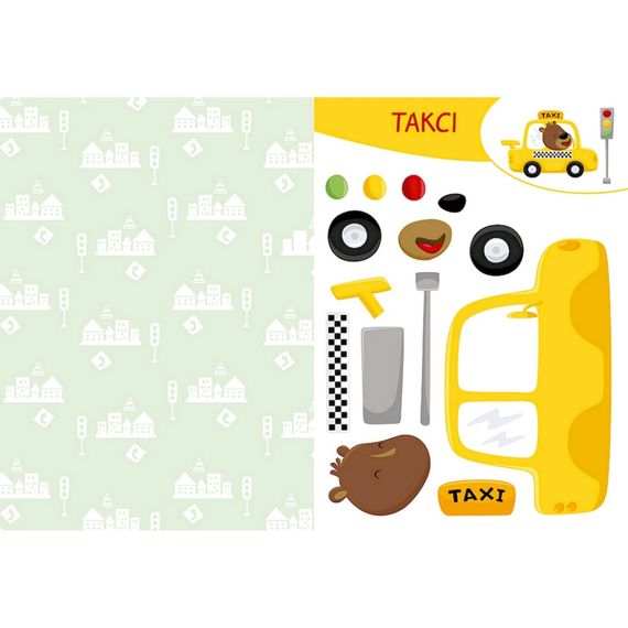 Альбом с шаблонами Вырезай. Клей. Играй "В городе" 1747010, 16 страниц | Зображення 2