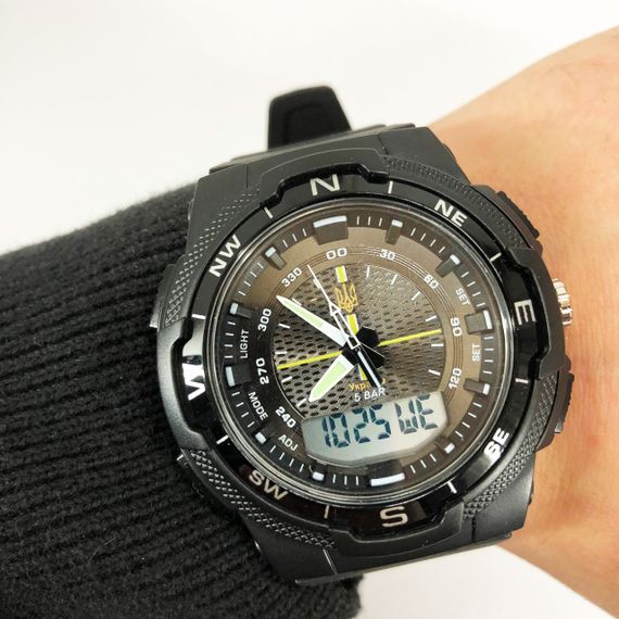Спеціальні годинники для армії SKMEI 4541/1454BKWT, Чоловічі водостійкі кварцові годинники LD-53 | Зображення 7