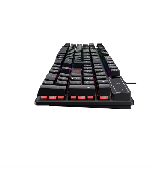 Клавіатура Havit HV-KB504L дротова USB з підсвічуванням чорний | Зображення 1