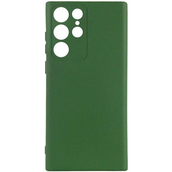 Чехол Silicone Cover Ummi Lakshmi Full Camera (AA) для Samsung Galaxy S23 Ultra Зеленый / Dark green