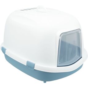 Закрытый туалет для котов Trixie Primo XXL, голубой, 56 см х 47 см х 71 см