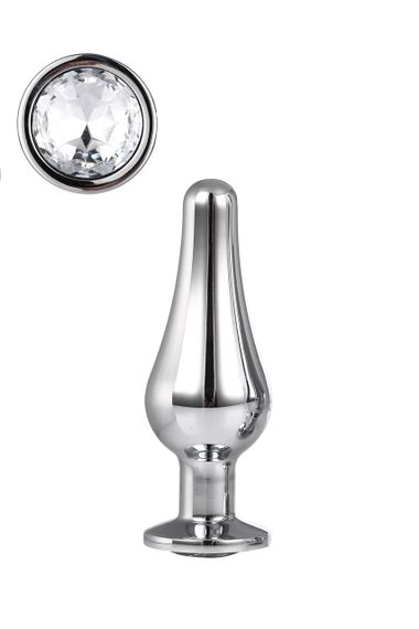 DT21823 анальна пробка конічної форми Dream Toys GLEAMING LOVE SILVER PLEASURE PLUG S Sex Aura