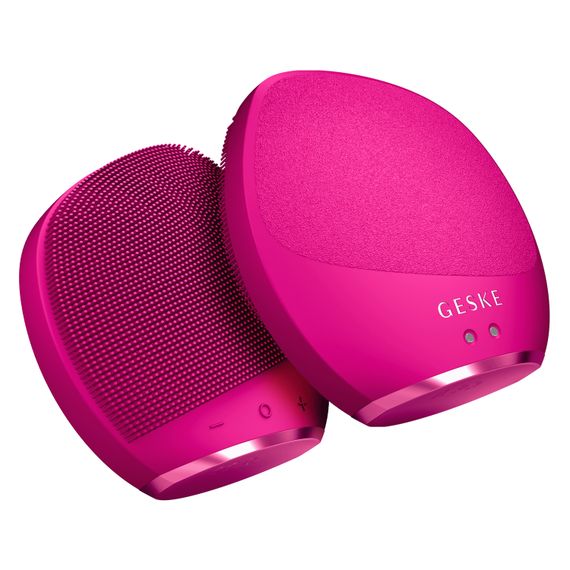 Ультразвукова щітка для тіла та інтенсивний пілінг GESKE Sonic Body Brush&Intensive Exfoliator 7в1 starlight, Малиновий | Зображення 5