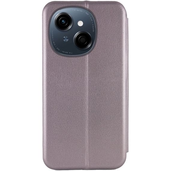 Шкіряний чохол-книжка Classy для TECNO Spark Go 1 (KL4) Синій Сірий | Зображення 1