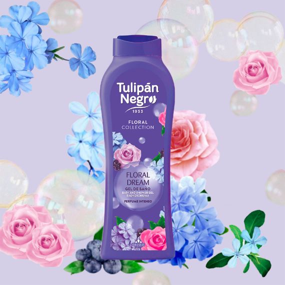 Гель для душу парфумований Tulipan Negro Shower Gel - Floral Dream (650 ml) | Зображення 1