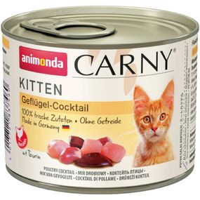 Вологий корм для кошенят Animonda Carny Kitten коктейль з птицею 200 г (4017721837460)