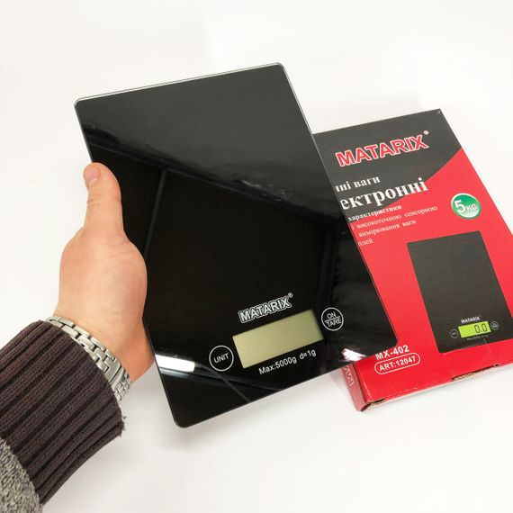 Пищевые весы для продуктов Matarix MX-402 5 кг, Весы пищевые кухонные для мелких продуктов AK-24 | Зображення 6