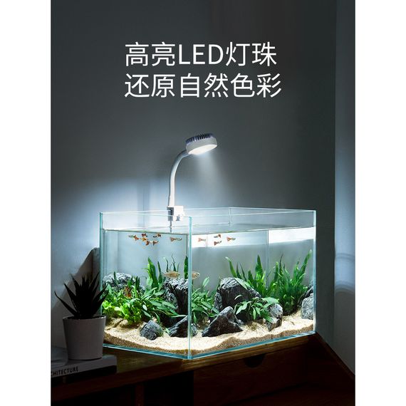 Світильник Yee для акваріума світлодіодний Nepall з USB кабелем білий 5 Вт | Зображення 5