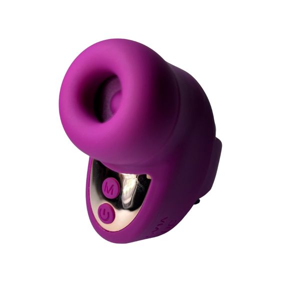 Вібратор на палець Passion Play, бордовий, 15 режимів вібрації, 7,6 × 3,6 см sexstyle | Зображення 4