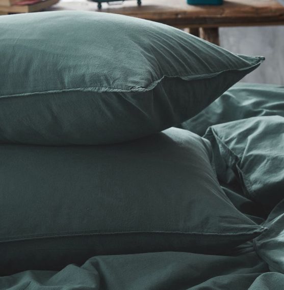 Наволочки Limasso Naturel 50×70 см. Dark Green | Зображення 1