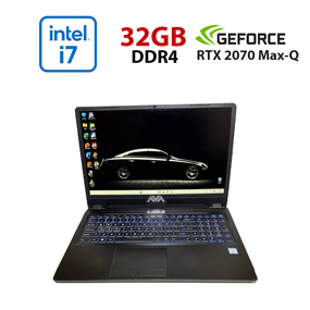 Ігровий ноутбук Б-класу Clevo Lambda P960RF / 15,6" (1920x1080) IPS / Intel Core i7-9750H (6 (12) ядер по 2,6 - 4,5 ГГц) / 32 ГБ DDR4 / 512 ГБ SSD / nVidia GeForce RTX 2070 Max-Q, 8 ГБ GDDR6, 256-біт / Без веб-камери б/в