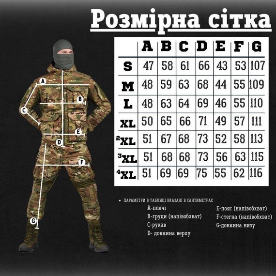 Штурмовой тактический костюм  мультикам Jerichon ВТ5983 | Зображення 1