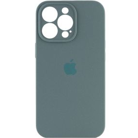 Чехол Silicone Case Full Camera Protective (AA) для Apple iPhone 16 Pro Max (6.9") Зеленый / Pine green