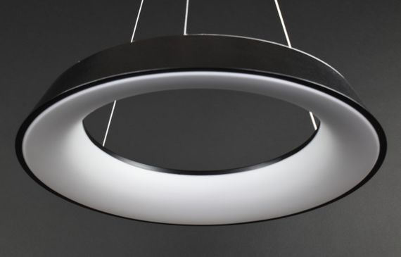 Люстра світлодіодна підвісна LED світильник для квартири на стелю лед з пультом 27550 Чорний 25-90х48х48 см. | Зображення 6