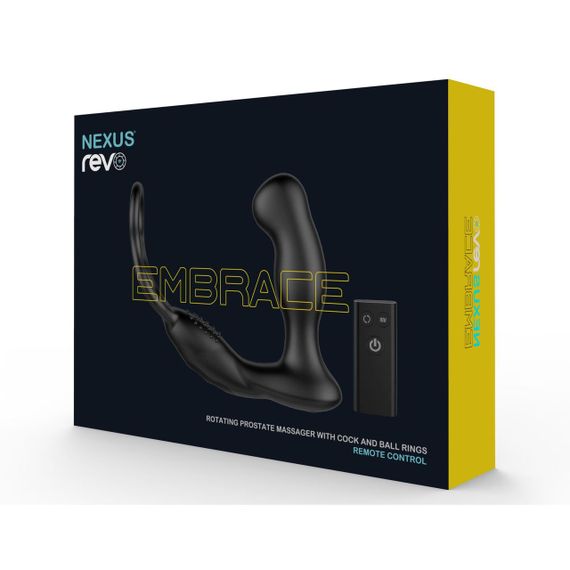Масажер простати Nexus Revo Embrace з головкою, яка обертається та з ерекційним кільцем Sex Aura | Зображення 5