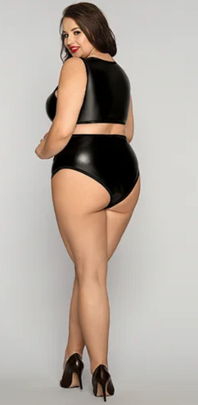 Эротик боди БДСМ с переплетами спереди XL/XXL sexstyle | Зображення 1