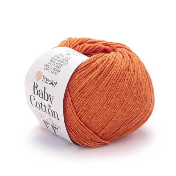 Пряжа YarnArt Baby Cotton No 421 (Ярнарт Бебі Коттон) 50 г / 165 м напівбавовна для дитячих речей та іграшок амігурумі