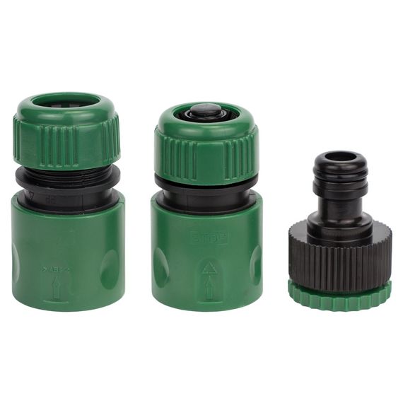 Набір для поливу Grad пістолет-розпилювач 7-ми режимний 2 коннектора + адаптер ABS (5012525) | Зображення 1