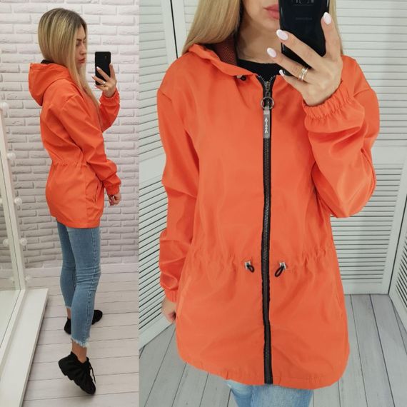 вітровка жіноча помаранчева А101 | Зображення 6