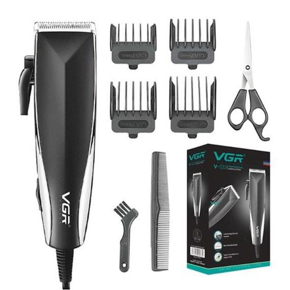 Професійна машинка для стрижки волосся VGR V-033 з функцією тримера та 4 насадками | Зображення 1